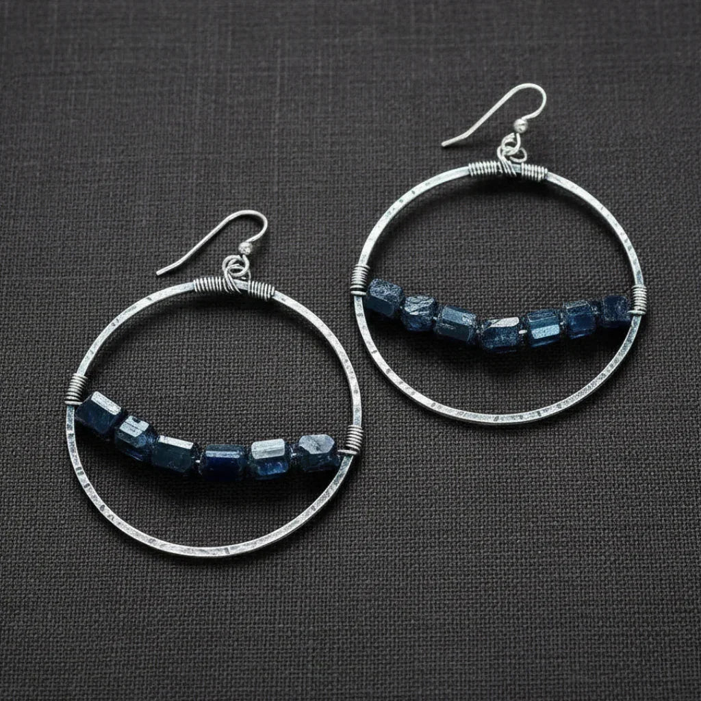 Black Tourmaline Earrings - Clean product shot