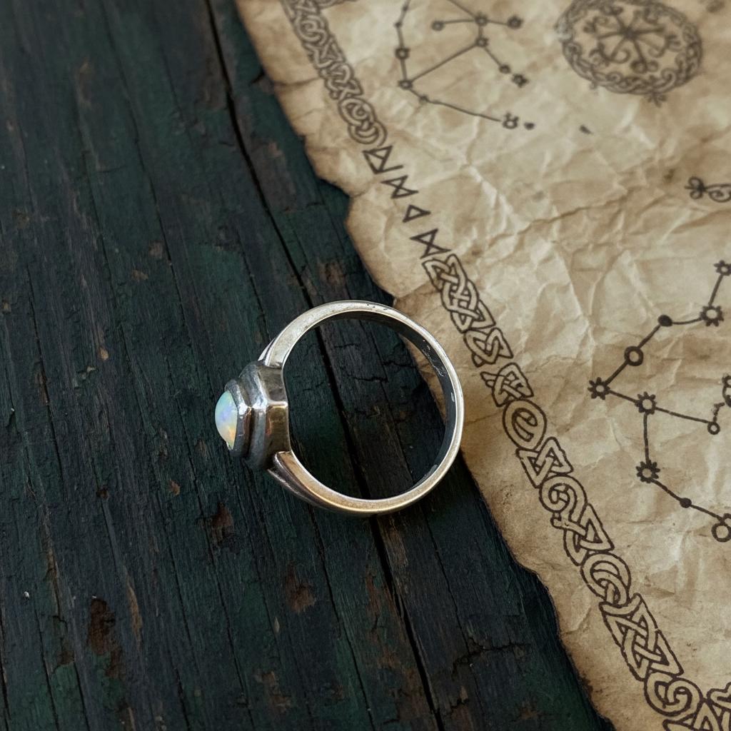 Opal Teardrop Ring - Style 2