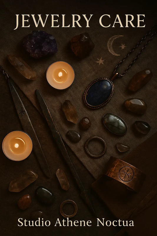 ✦ JEWELRY CARE GUIDE Studio Scoria - Talismanic Jewelry