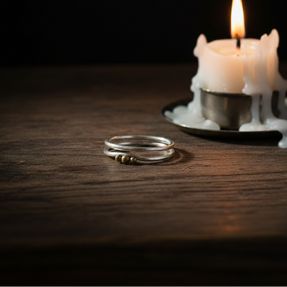 Candle on wood