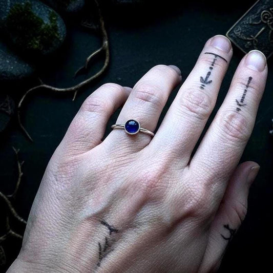 Sapphire Ring - Worn on finger (corrected)