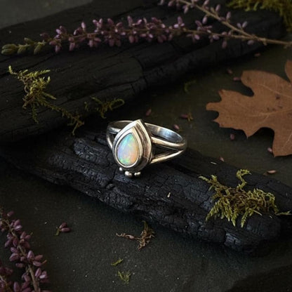 Opal Teardrop Ring - Style 4