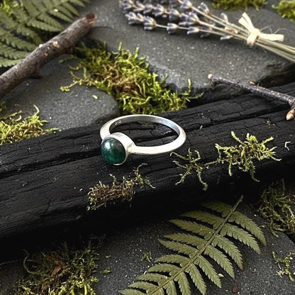Moss Agate Ring - Style 3