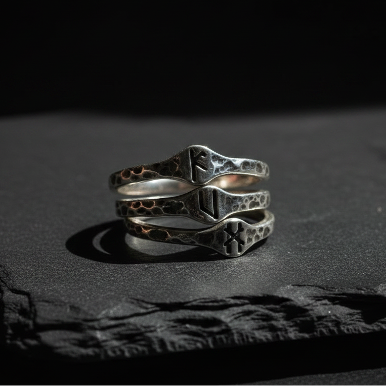 Signet rings flat lay revised