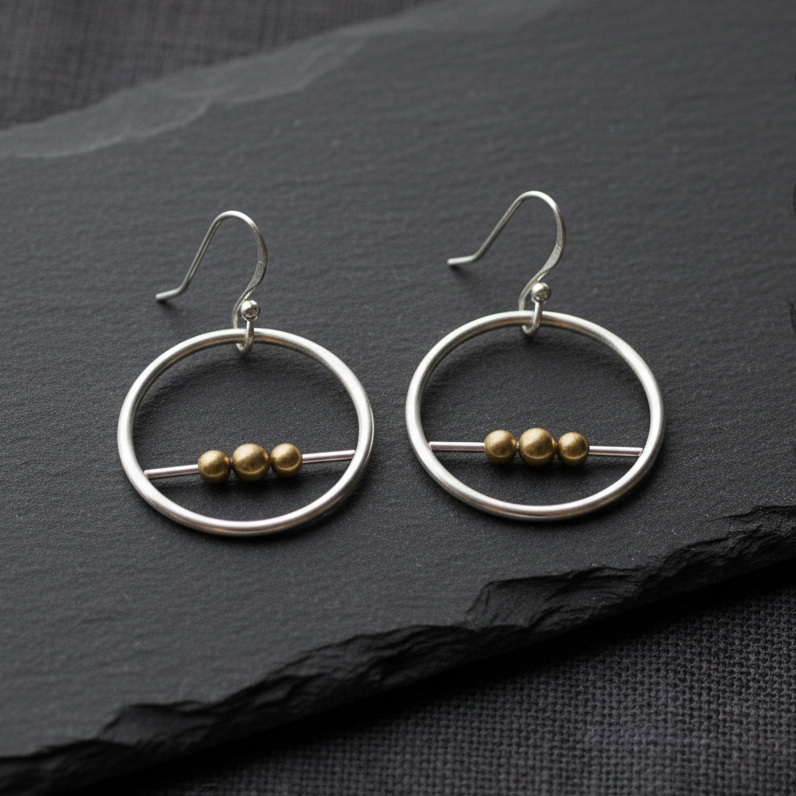Trinity Moon Minimal Hoops - Clean