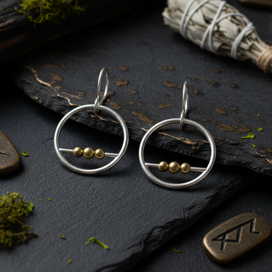 Trinity Moon Minimal Hoops - Style 1