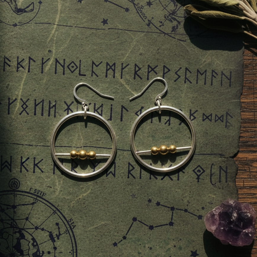 Trinity Moon Minimal Hoops - Style 2